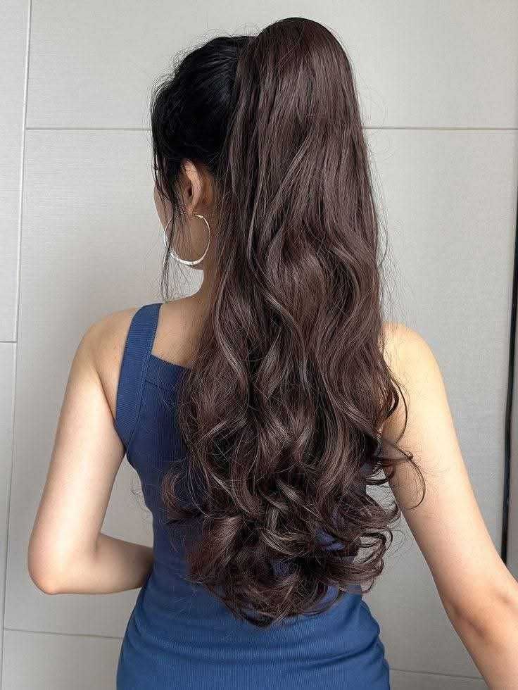ন্যাচারাল ব্রাউন কালার কাকরা Hair Extension