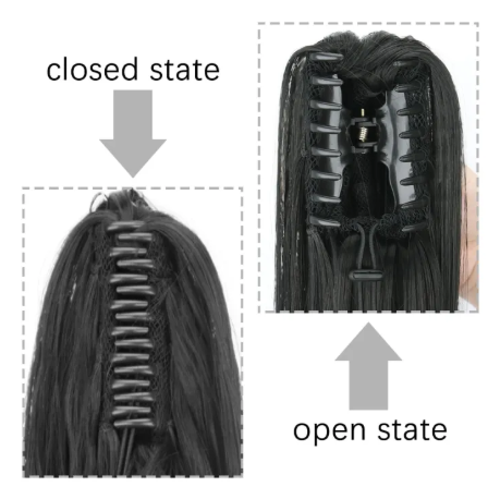 (কালো) Black deep Kakra Hair Extension